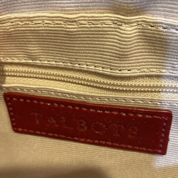 Talbots Suede clutch w/Gold Hardware - Picture 6 of 12